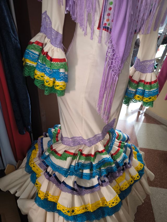Vestido Flamenca multicolor