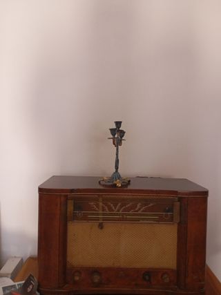 Candelero antiguo 3 brazos - Metal