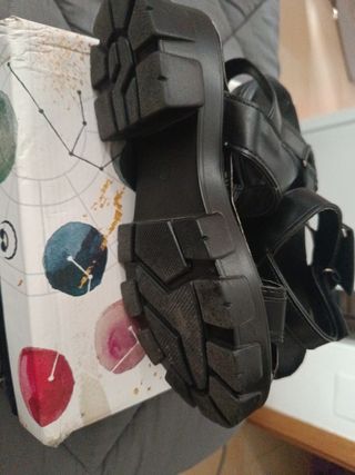 Sandalias negras plataforma