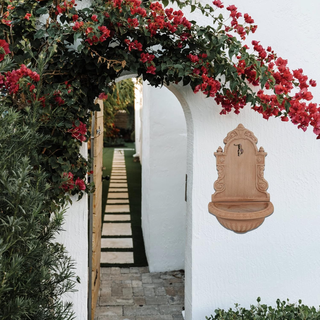 Fontana a muro giardino 65x40x25 cm Made in Italy