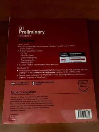Libro preparación B1 inglés cambridge