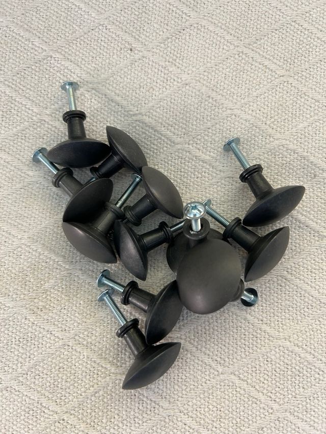 10 Pomos negros para mueble