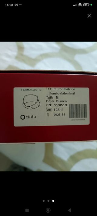 Cinturón Lumbo Abdominal Farmalastic - Talla M