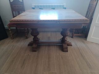 Mesa madera antigua extensible