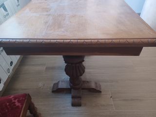Mesa madera antigua extensible