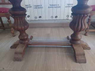 Mesa madera antigua extensible