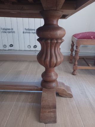 Mesa madera antigua extensible