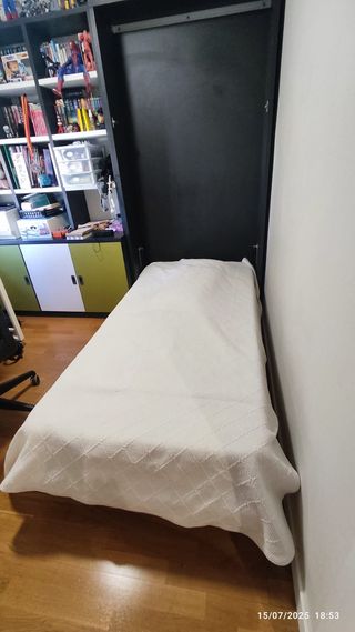 Dormitorio juvenil con cama plegable