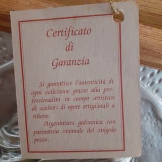 Quadro Madonna col Bambino argento