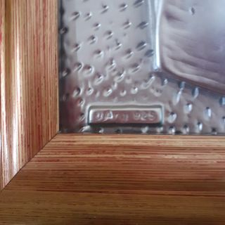 Quadro Madonna col Bambino argento