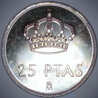 25 Pesetas España 1984