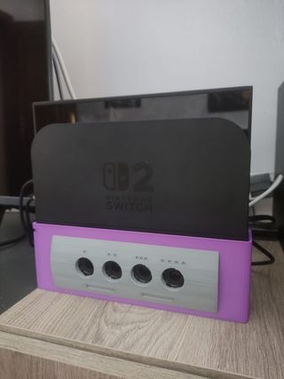 Soporte Dock Switch 2 - Carcasa Adaptador Gamecube