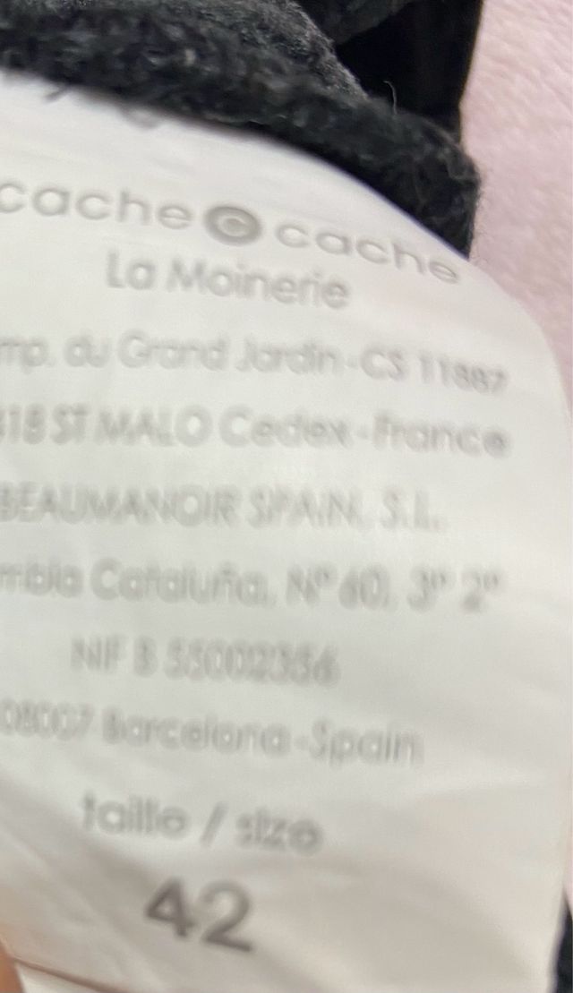 Shorts negros Cache Cache - Talla 42