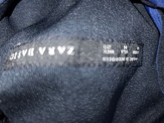 Vestido Zara azul estampado