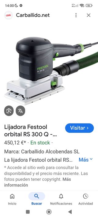 Lijadora Festool RS3 - 230V