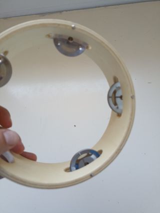 Pandero cascabeles madera infantil musical