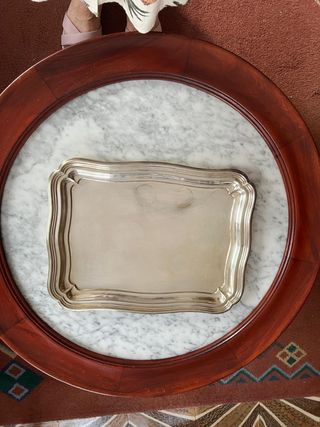 Bandejas vintage plateadas