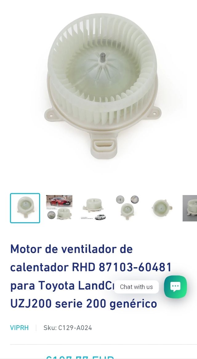 Motor Ventilador Toyota Land Cruiser