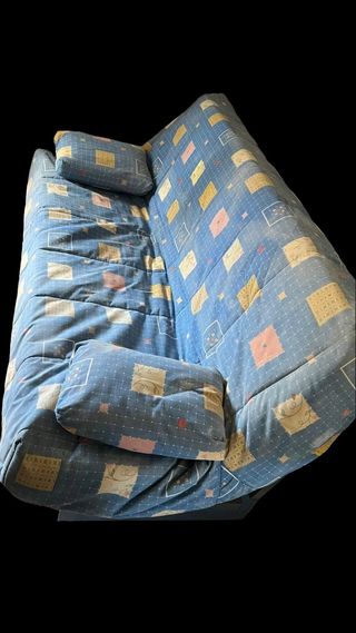 Sofá cama azul - poco uso