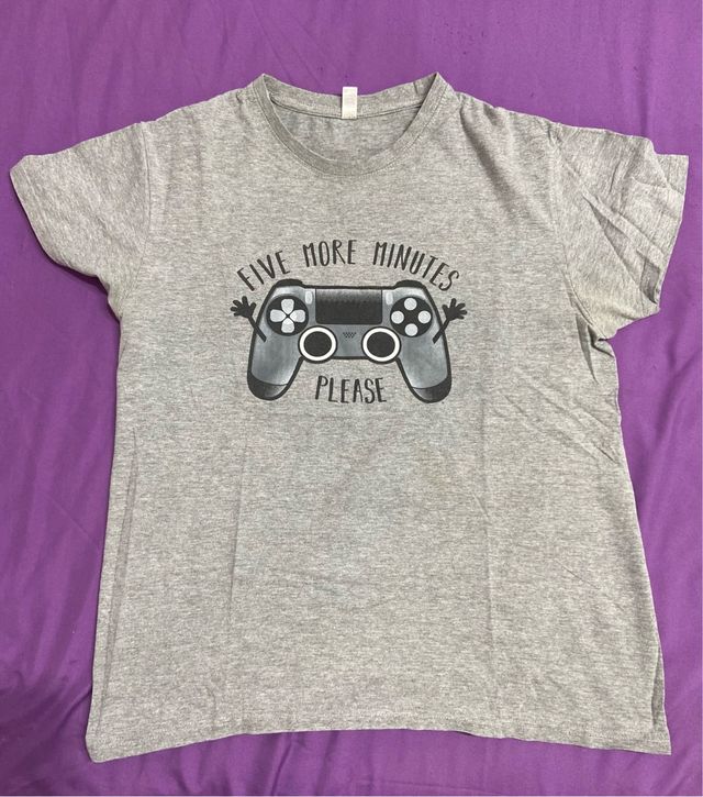 Camiseta gris PS4 - Talla M
