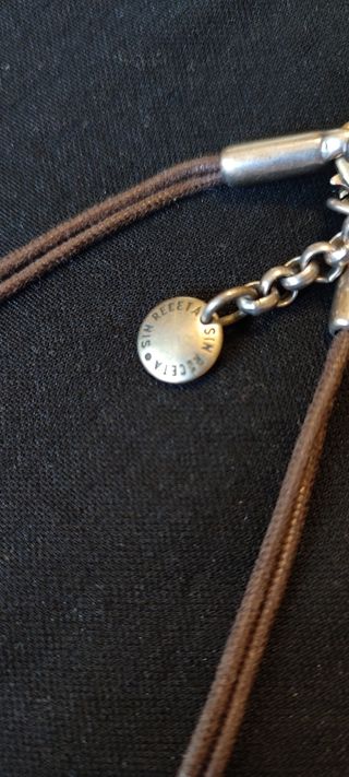 Collar morado plata - SIN RECETA