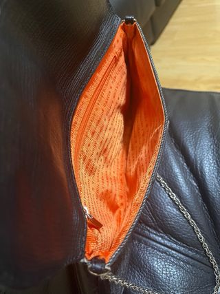 Bolso Purificación García gris en denim/piel