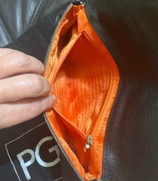 Bolso Purificación García gris en denim/piel