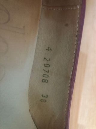 Zapatos Gadea rojo morado, talla 38