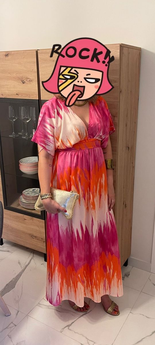 Vestido largo corte griego Masqguapas