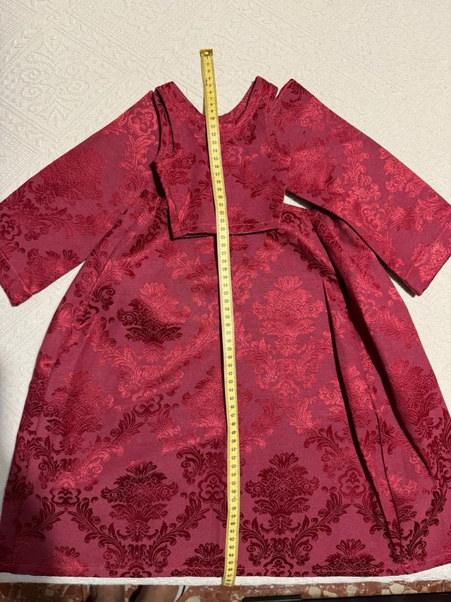 Saya damasco burdeos 70-75cm