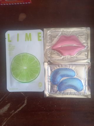 Máscaras faciales: ojos, labios