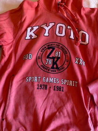 Sudadera roja Kyoto