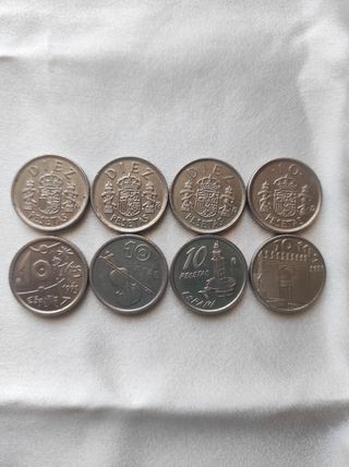 Monedas 10 pesetas España - Lote