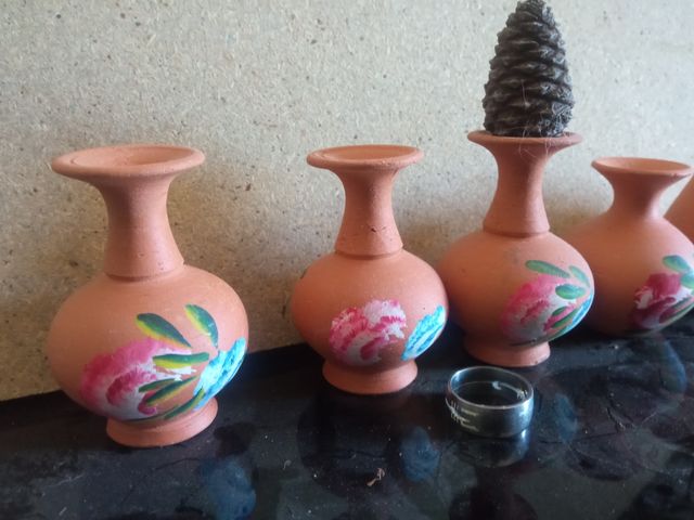 Jarróncitos miniatura pintados a mano