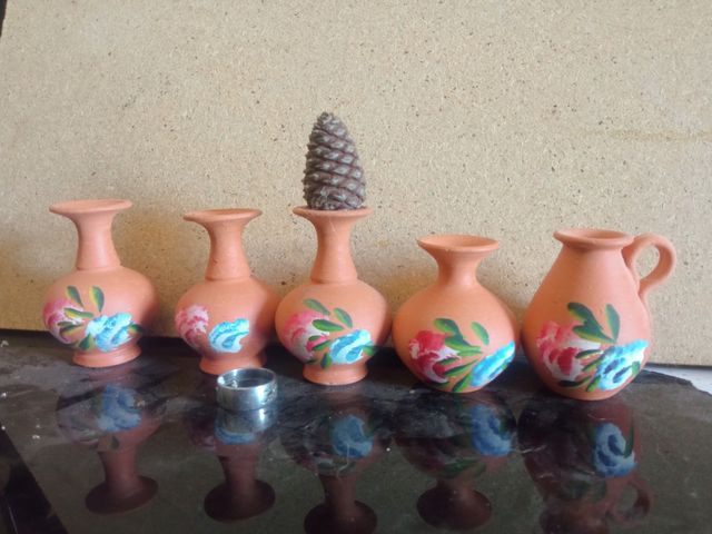 Jarróncitos miniatura pintados a mano