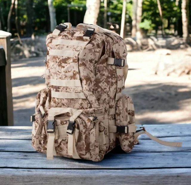 Mochila Tactica 48,5 Litros Camuflaje Pouch Viaje