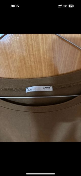 Vestido Zara verde oliva