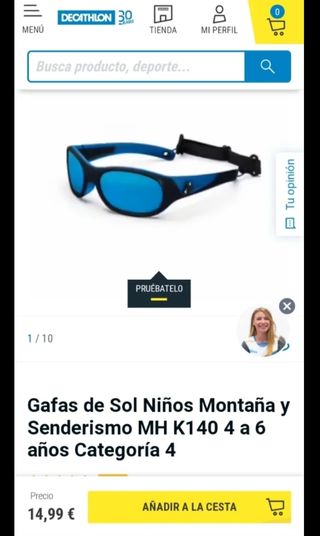 Gafas sol niño Decathlon
