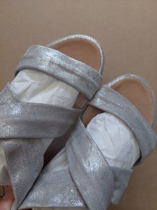Sandalias Gaimo Plata - Talla 36