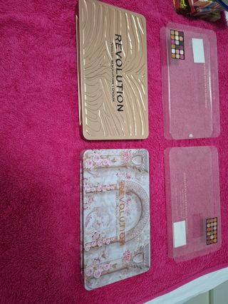 Paleta Maquillaje 2x1 Dorada Rosa