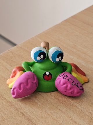 Ranocchio Ceramica colorato fatto a mano italy