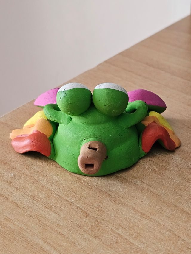 Ranocchio Ceramica colorato fatto a mano italy