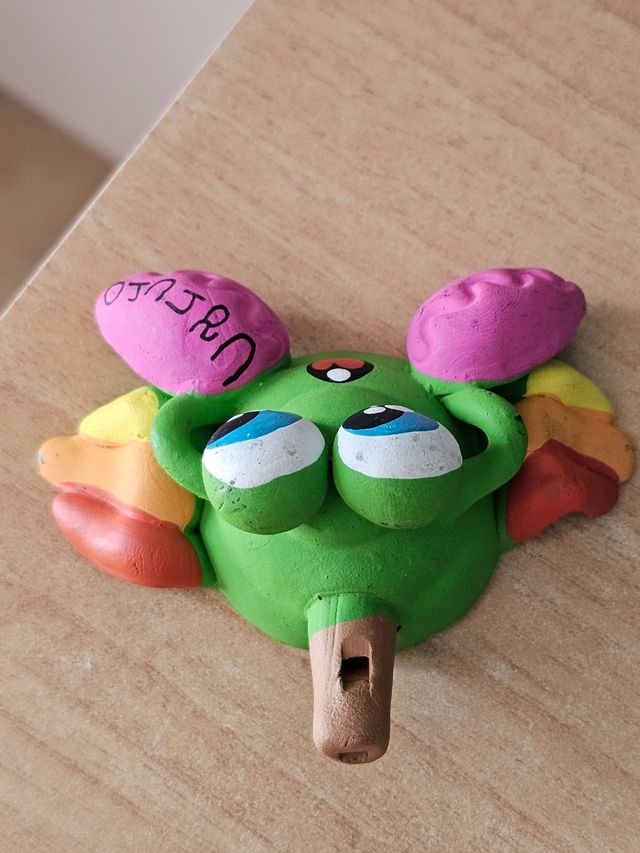 Ranocchio Ceramica colorato fatto a mano italy