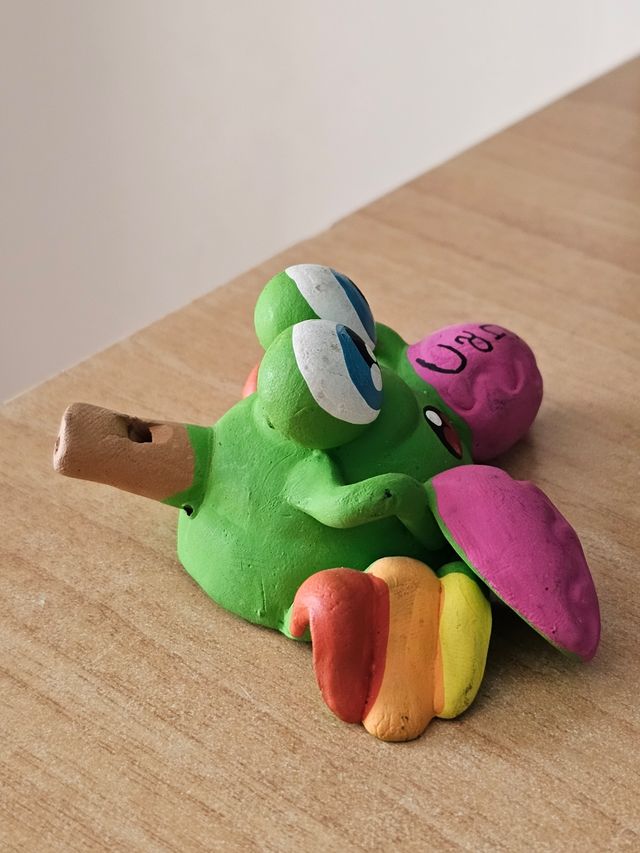 Ranocchio Ceramica colorato fatto a mano italy