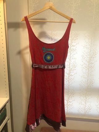 Vestido Desigual Rojo - Talla M