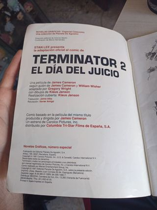 Comic Terminator 2 "El día del juicio"