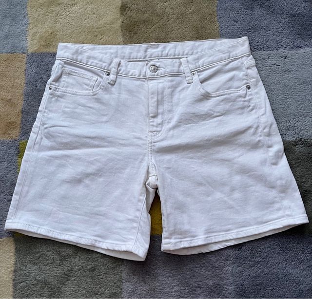 Shorts UNIQLO vaqueros blancos talla L