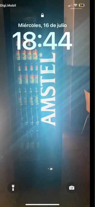 Nevera Amstel 2 metros de altura .