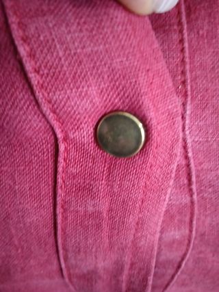 Camicetta Rossa 100% Lino Manica Corta taglia 44