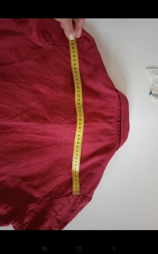 Camicetta Rossa 100% Lino Manica Corta taglia 44